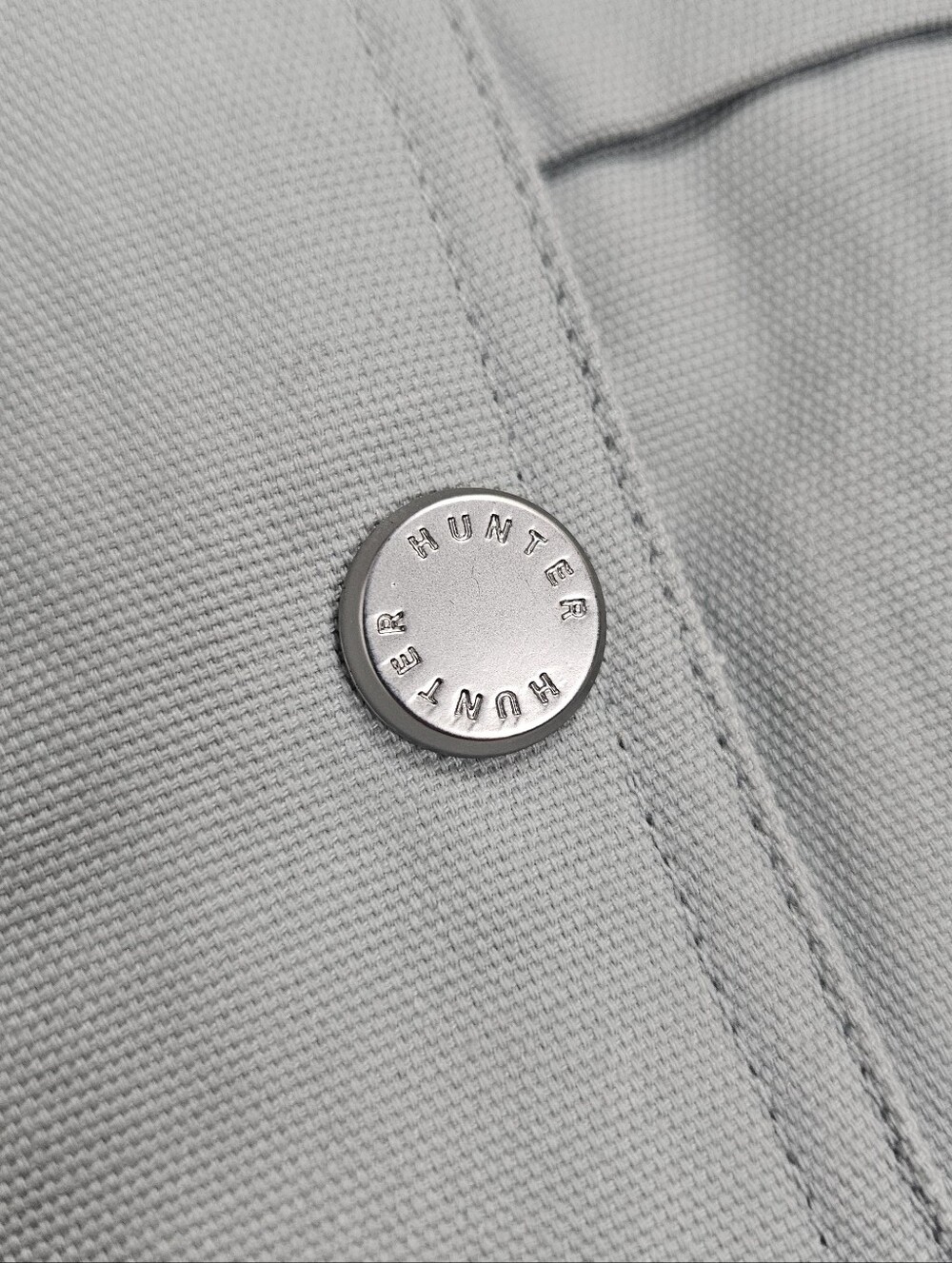 Hunter Collared Canvas Jacket Lt Blue Women's L Boxy Utility Olive Gray - Picture 4 of 9